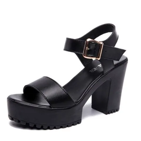 Simple Classic Platform Sandal Shoes