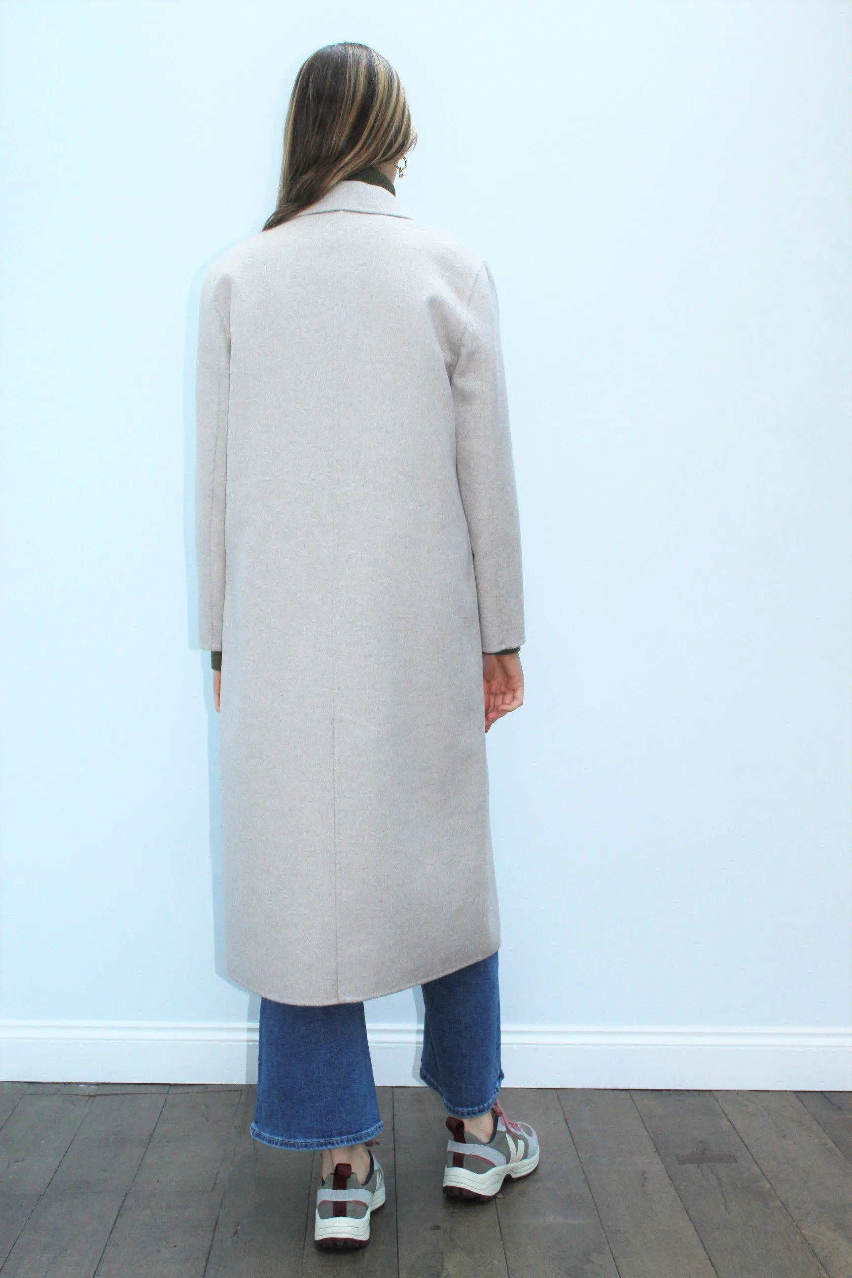 SLF Tama Handmade Wool Coat in Sandshell