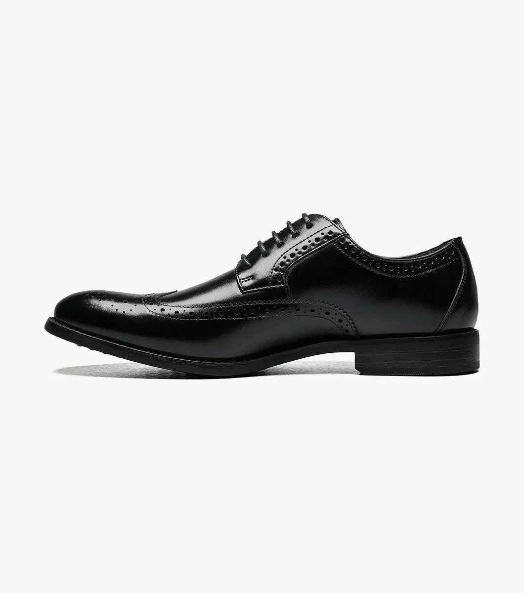 Stacy Adams Garrison 24916-001 Wing Tip Oxford Black