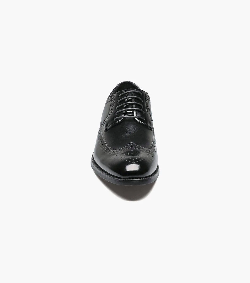 Stacy Adams Garrison 24916-001 Wing Tip Oxford Black