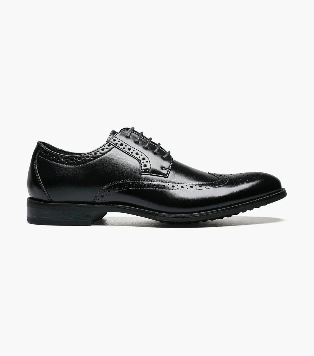 Stacy Adams Garrison 24916-001 Wing Tip Oxford Black