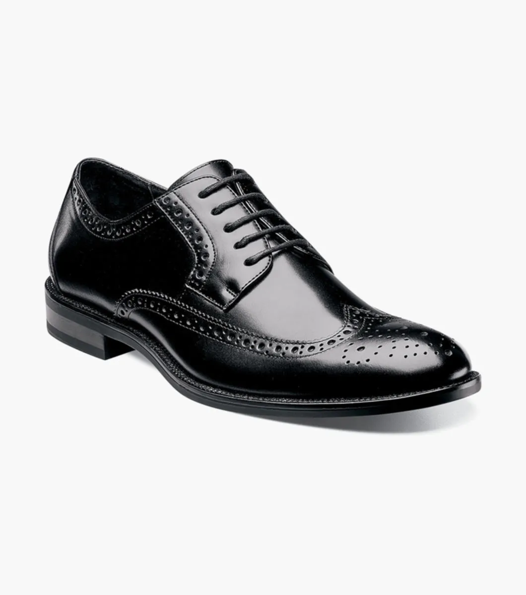 Stacy Adams Garrison 24916-001 Wing Tip Oxford Black