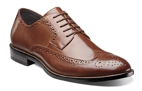 Stacy Adams Garrison 24916-221 Wing Tip Oxford Cognac