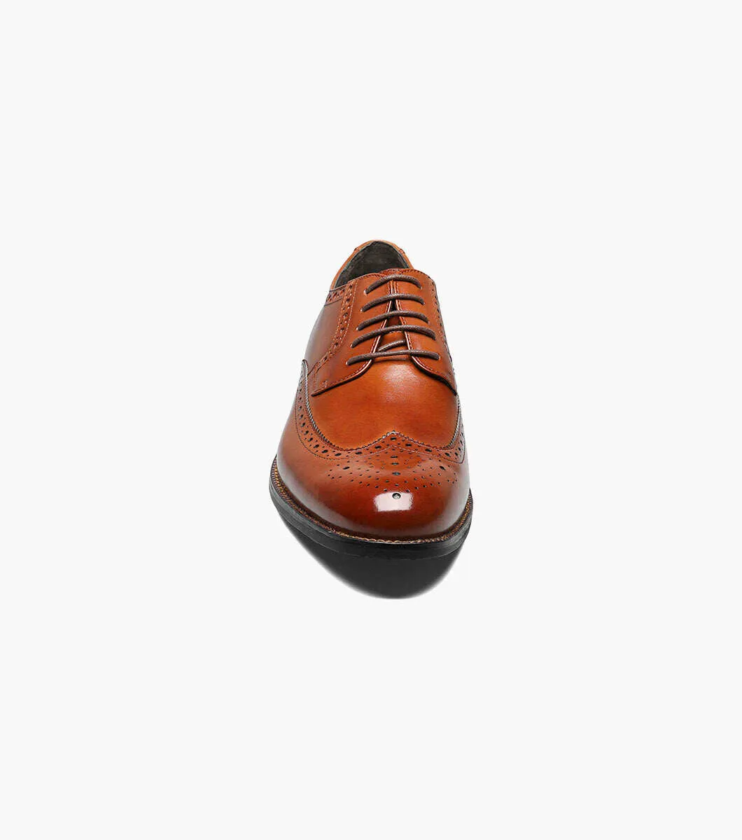Stacy Adams Garrison 24916-221 Wing Tip Oxford Cognac
