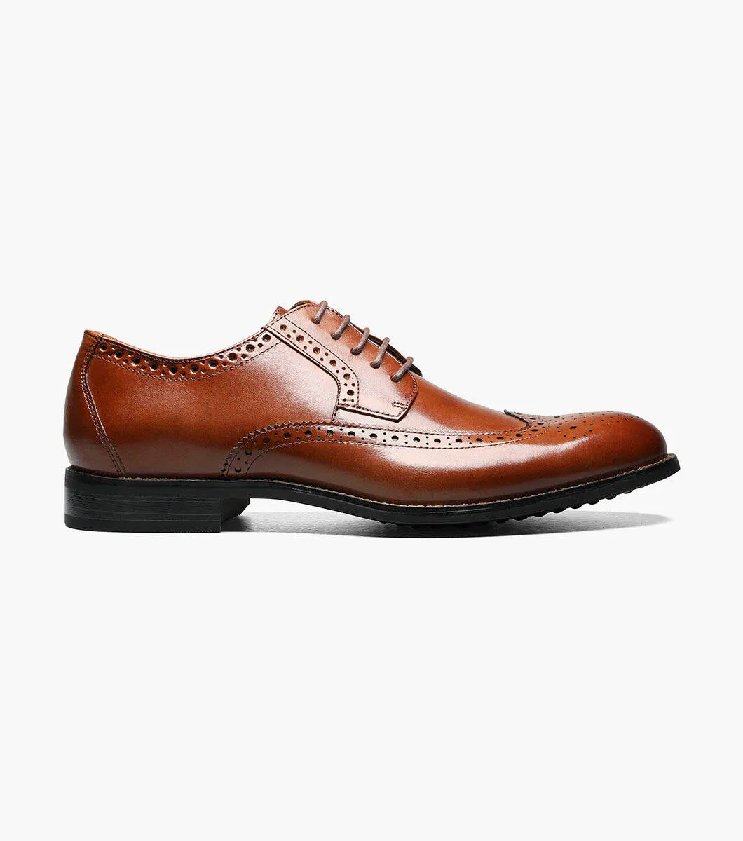 Stacy Adams Garrison 24916-221 Wing Tip Oxford Cognac