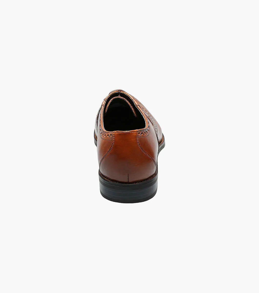 Stacy Adams Garrison 24916-221 Wing Tip Oxford Cognac