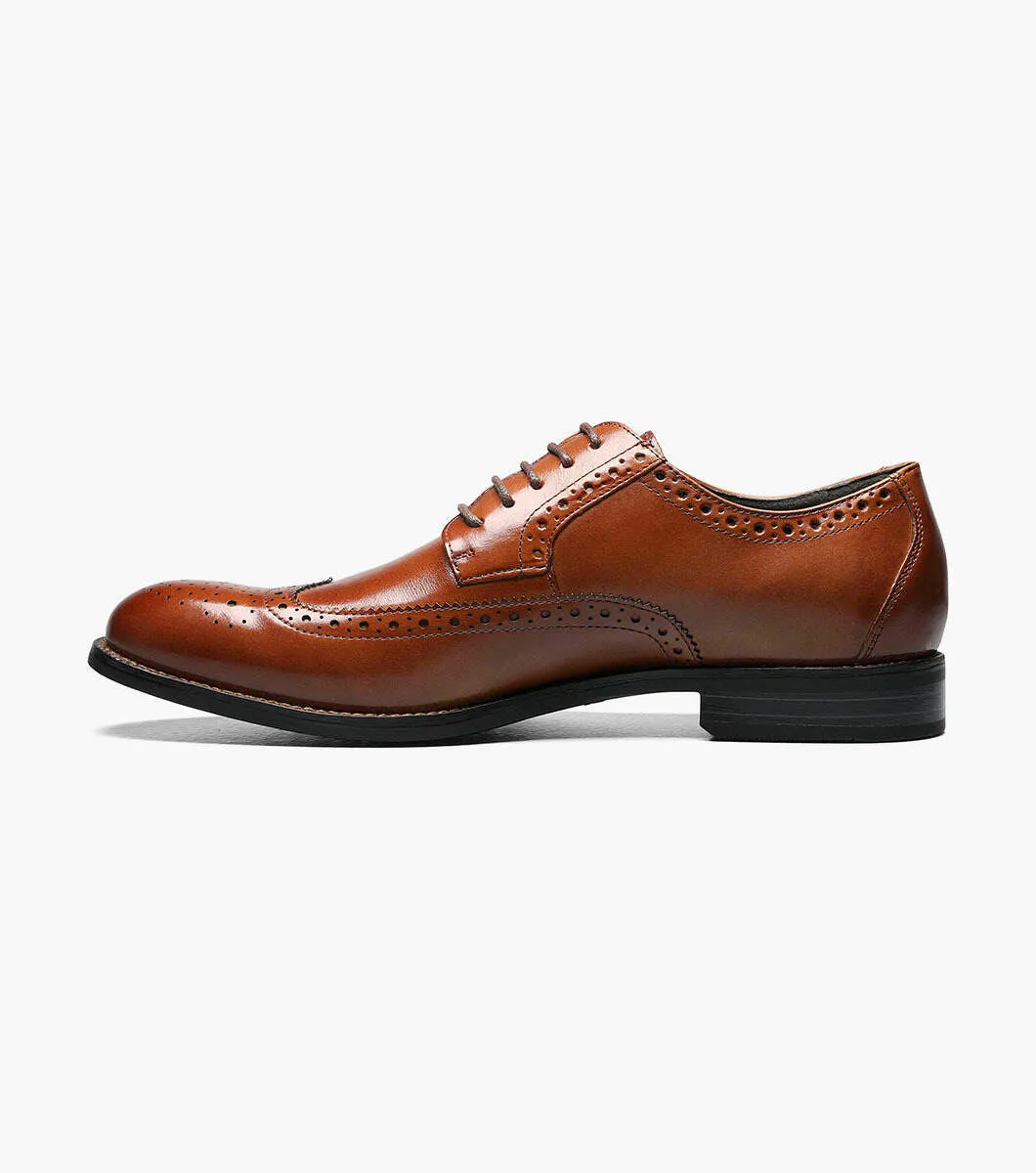 Stacy Adams Garrison 24916-221 Wing Tip Oxford Cognac
