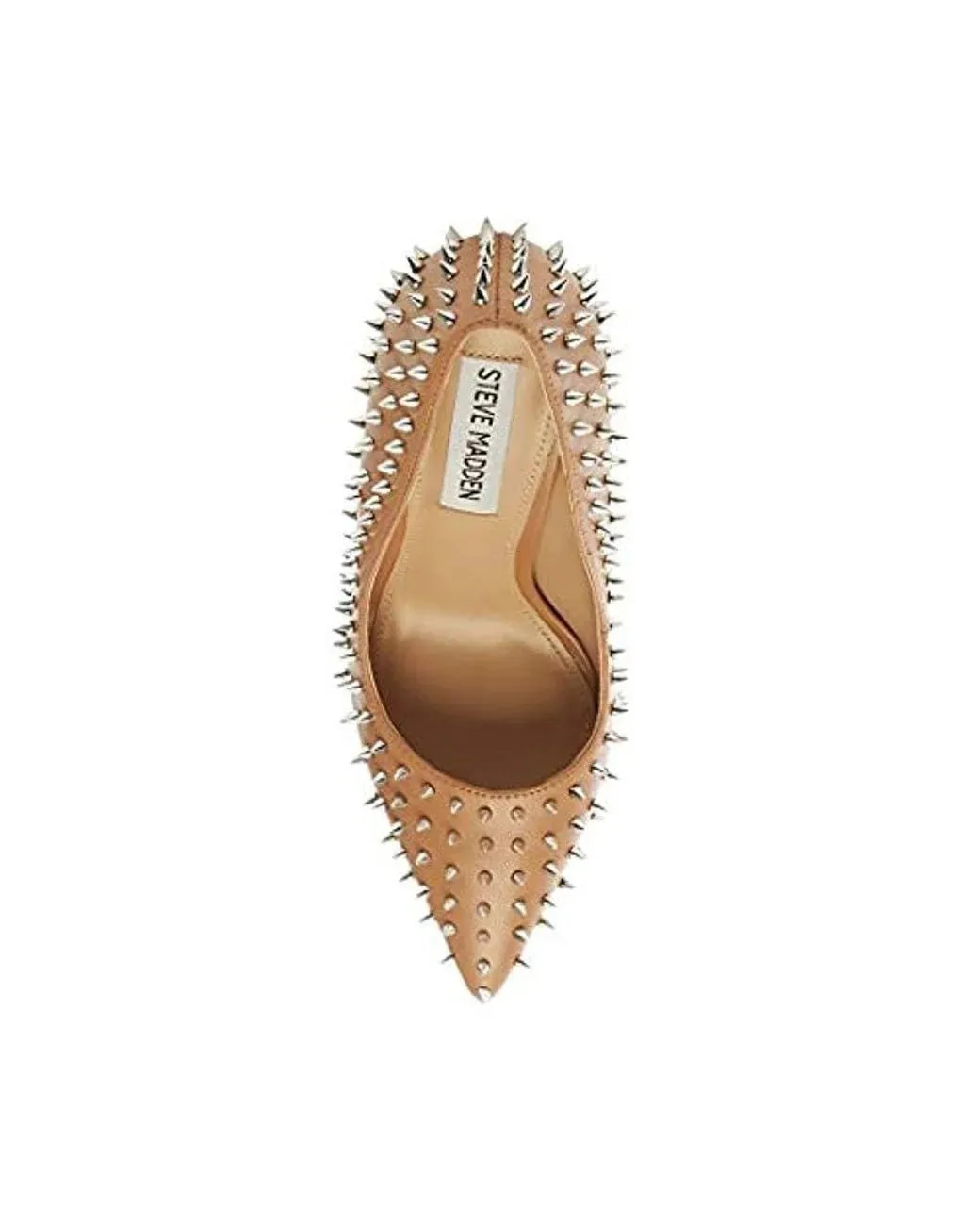 Steve Madden Vala-S Nude Embellished Printed High Stiletto Pointed Toe Pumps