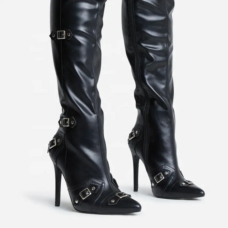 Stiletto High-Heel Over-Knee Boots