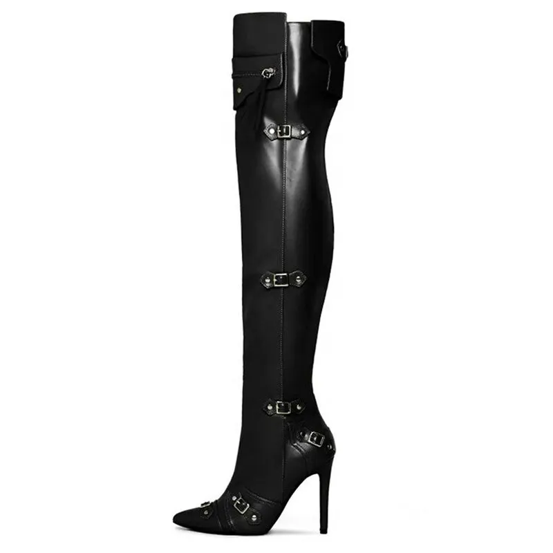 Stiletto High-Heel Over-Knee Boots