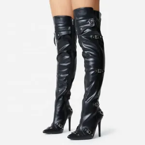 Stiletto High-Heel Over-Knee Boots