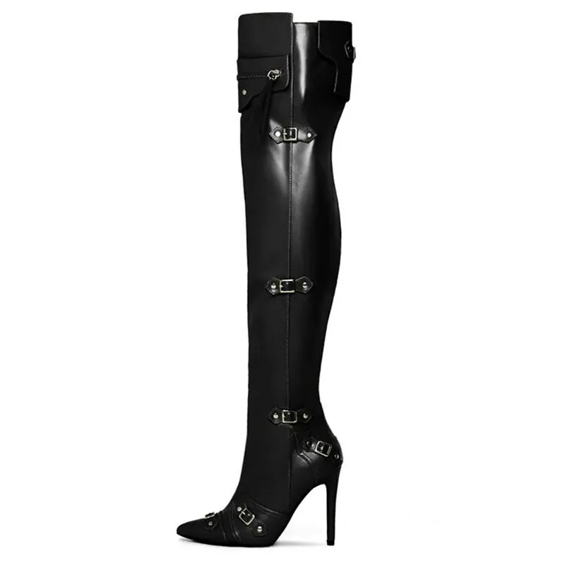 Stiletto High-Heel Over-Knee Boots