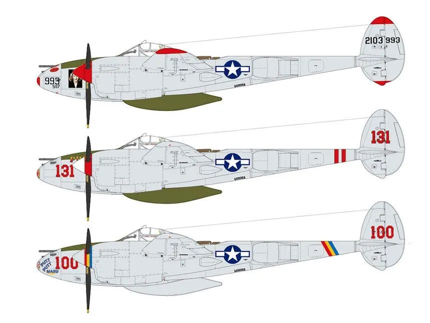 Tamiya 61123 Lockheed P-38J Lightning 1/48 Model Kit