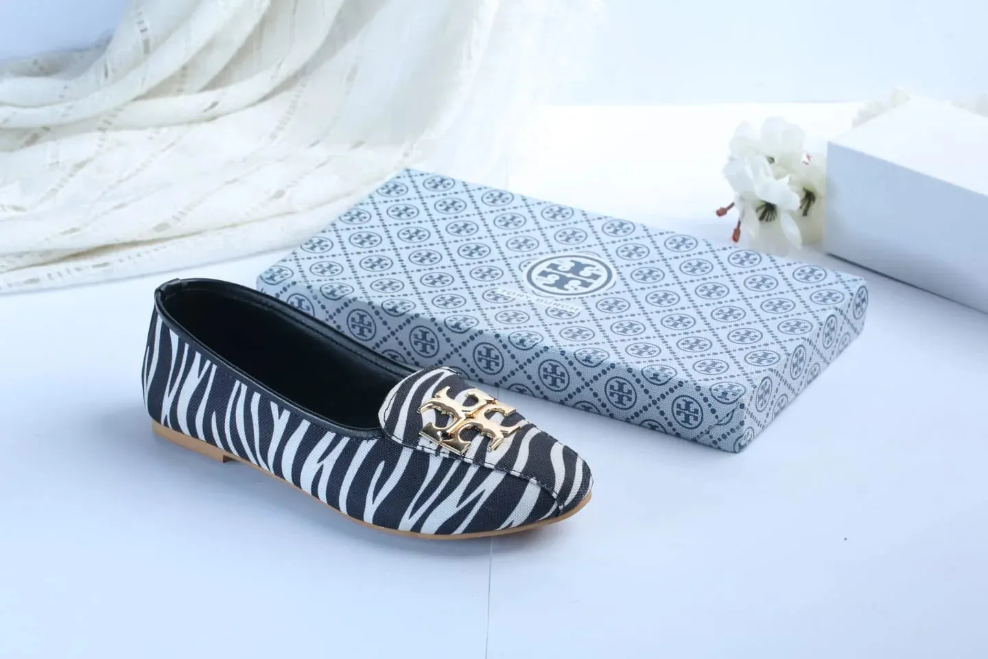 TB ELEANOR PUMPS - ZEBRA