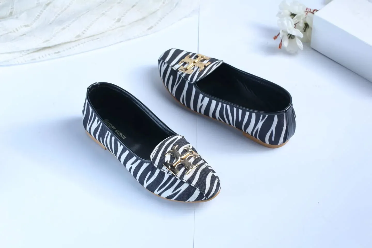 TB ELEANOR PUMPS - ZEBRA