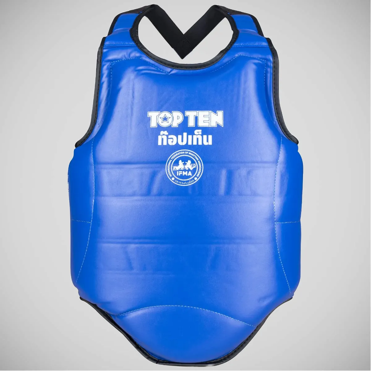 Top Ten Jot Muay IFMA Chest Guard Blue