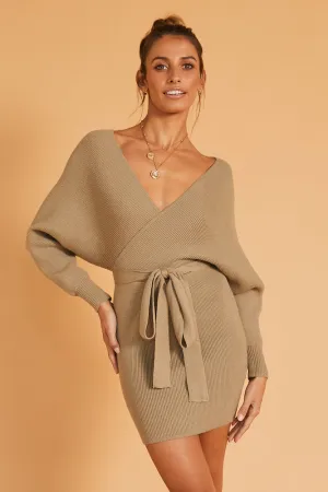 Venus Fortune Knit Dress Olive