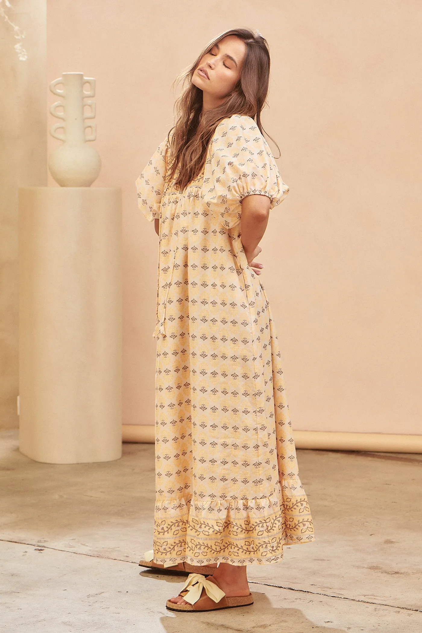 Wattle Midi Dress - Nectar