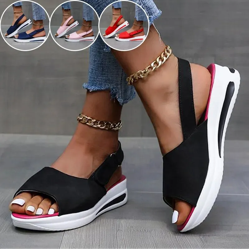 Women Breathable Soft Wedge Orthopedic Sandal