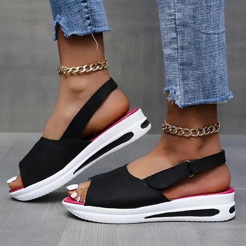 Women Breathable Soft Wedge Orthopedic Sandal