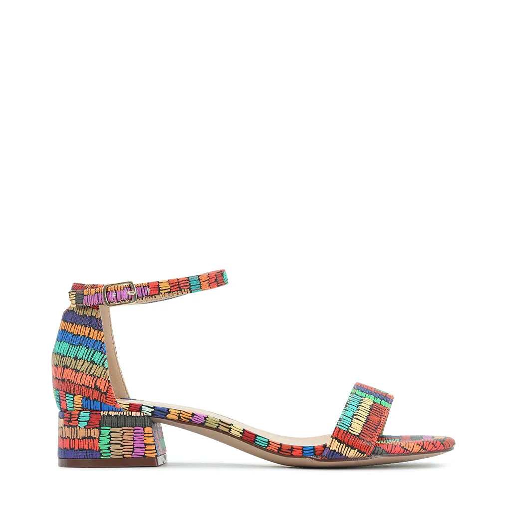 ZAYBE PRINTED HEEL SANDALS