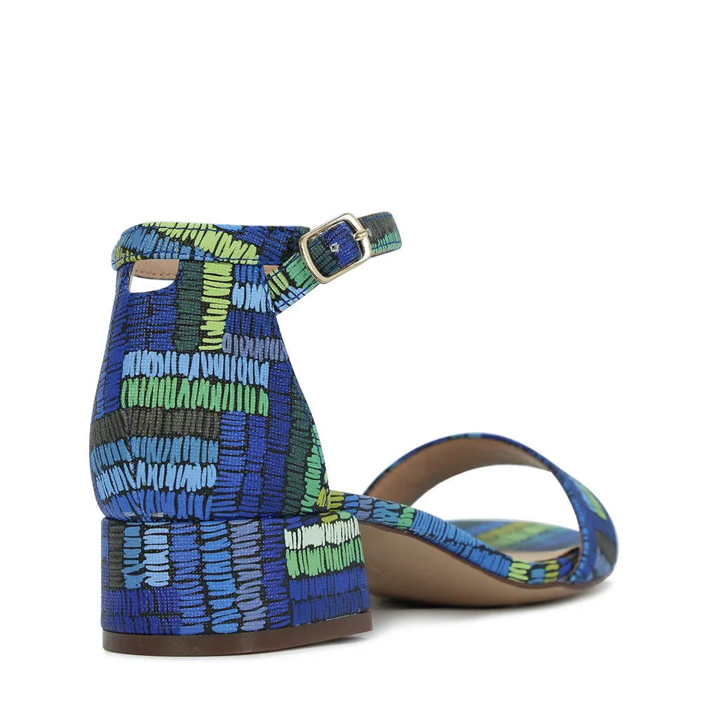 ZAYBE PRINTED HEEL SANDALS